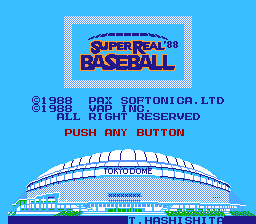 Super Real Baseball '88 (Japan)